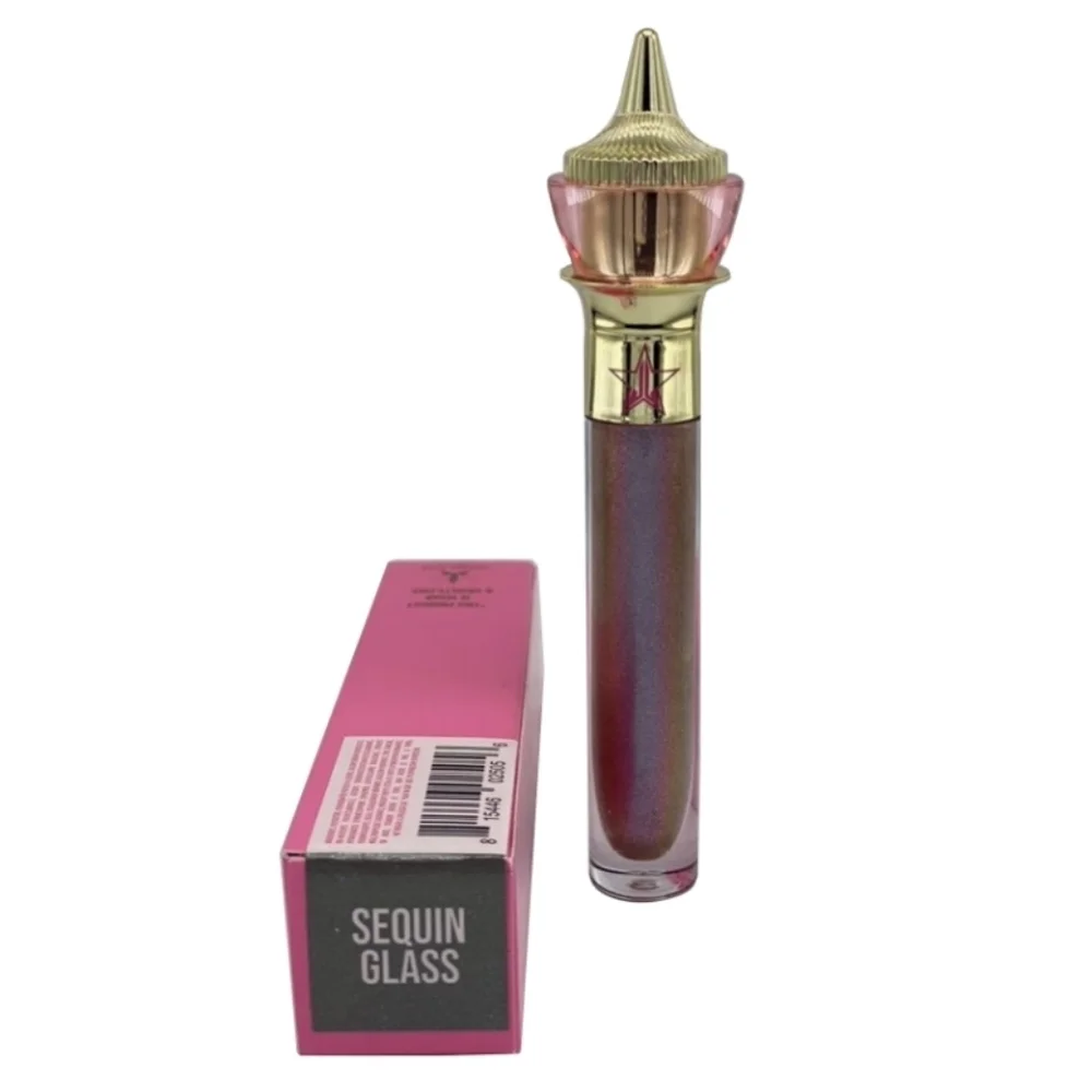 Jeffree Star Sheer Purple Glitter Lip Gloss Sequin Glass The Gloss